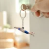 personalisierte schwimmen acrylschlüsselkette