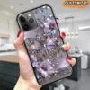 Eleganter schillernder Blumenschmetterling Handyhülle – Personalisiert mit Ihrem Wunschdesign