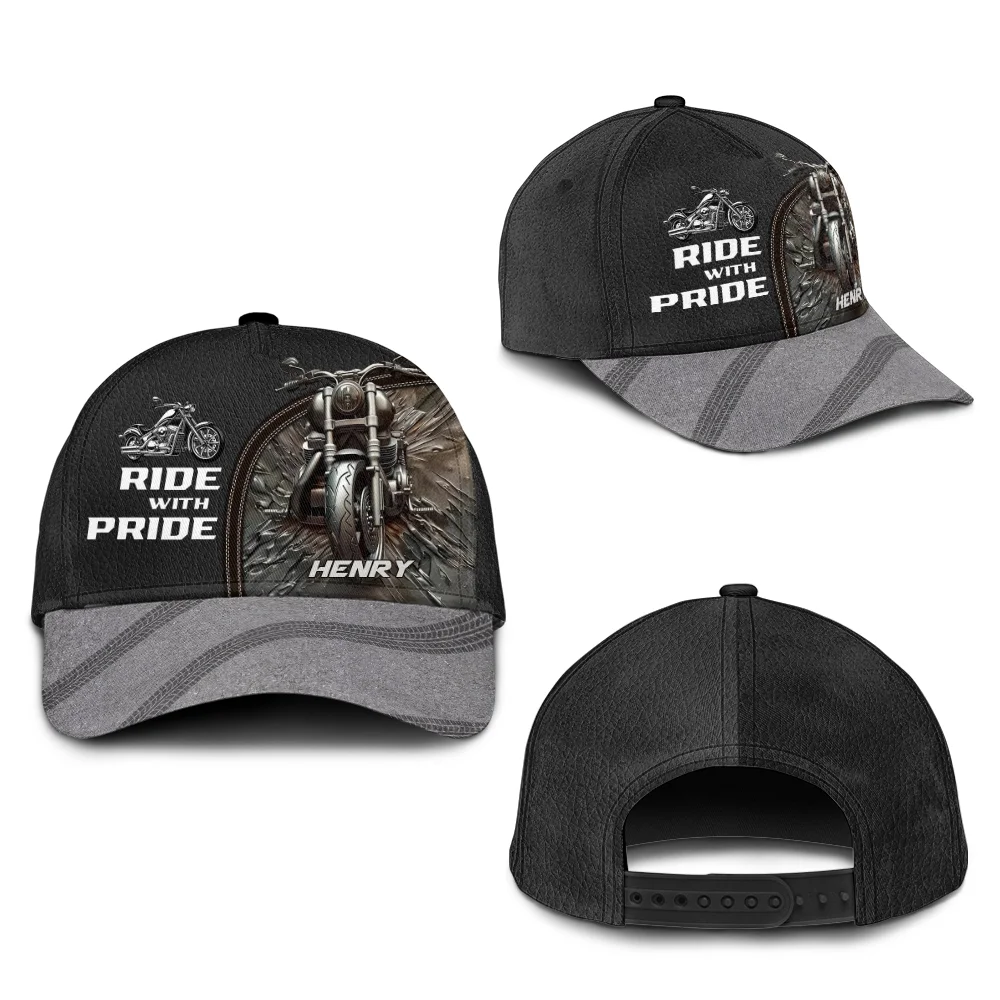 Personalisierte Name Motorrad Stolz mit Namen Classic Cap