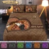 Brown Heart Personalisierte Mädchen und Pferd Steppbett Bettwäsche Set Brown Heart Personalized Girl And Horse Quilt Bedding Set Mockup Ads.jpg