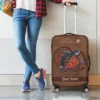 Braunes Herz Personalisierte Schildkröte Gepäckabdeckung Brown Heart Personalized Turtle Luggage Cover MK 1.jpg