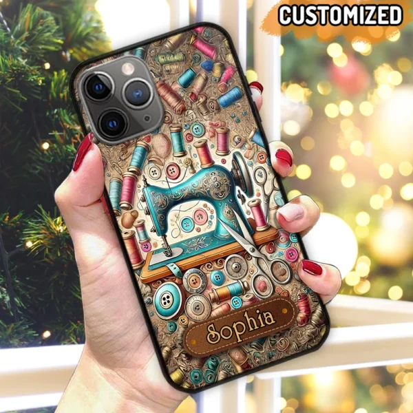 Liebe Nähen: Individuelle Telefonhülle Nähen mit Nähkoffer-Inhalt Love Sewing Personalized Sewing Phone Case MK.jpg