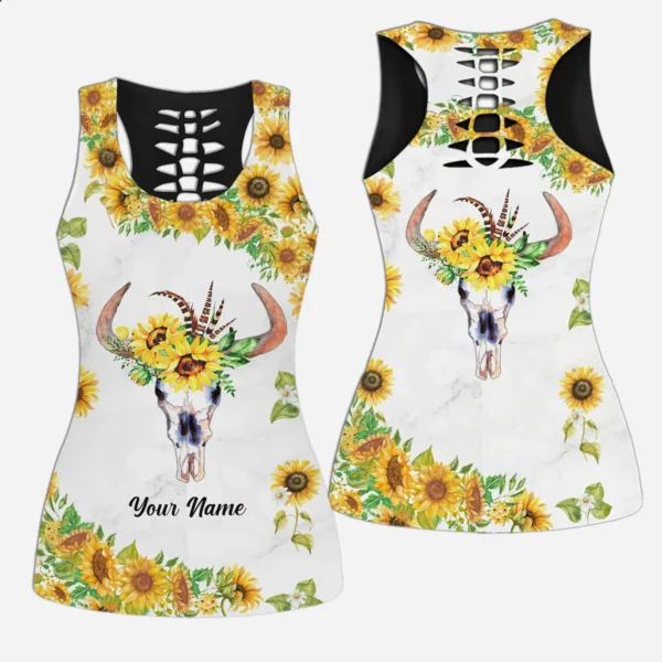 Sonnenblume Kuh - Personalisierte Hollow Tank Top und Frauen Shorts 04082022904scl1cle1th06hu08li04s008cow5236_20mkw2.jpg