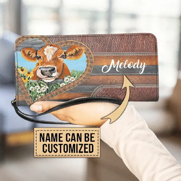 Personalisierte Kuh Clutch Geldbörse V5 buffer_PersonalizedCowClutchPurseV51700.jpg