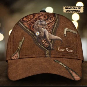 Jk Personalisierte Dinosaurier Braun Klassische Kappe buffer_JkPersonalizedDinosaurBrownClassicCap1961.jpg
