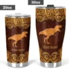 Dinosaurier gedruckt Personalisierte Leder Becher buffer_DinosaurPrintedPersonalizedLeatherTumbler1445.jpg