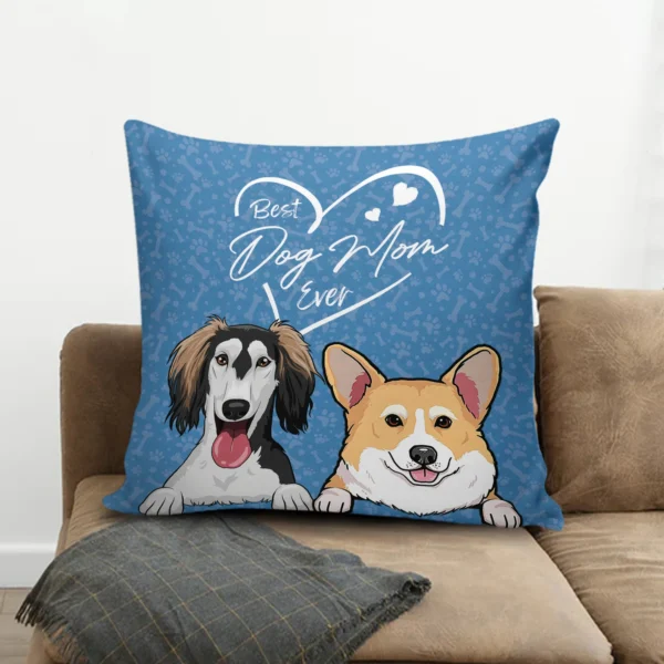 Best Fur Mama Ever personalisiertes Kissen, perfektes Geschenk für Tierliebhaber Best Fur Mama Ever Personalized Pillow, Perfect Gift For Pet Lovers Mockup 2.jpg