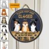 Personalisiertes Schild "Lassen Sie die Katzen nicht raus Personalized Don't Let The Cats Out Sign Mockup ADS.jpg