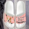 Dieser Mensch gehört zu personalisierten Slide Sandalen, Hausschuhe, Geschenk für Tierliebhaber This Human Belongs To Personalized Slide Sandals, Slippers, Gift For Pet Lovers Mockup Preview 7.jpg