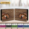 Brown Heart Personalisierte Mädchen und Pferd Geldbörse Brown Heart Personalized Girl And Horse Wallet MK.jpg