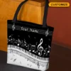 Klassische Klavier & Musik Partitur Personalisierte Tragetasche Classic Piano & Music Score Personalized Tote Bag ads.jpg