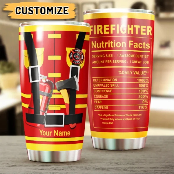 Personalisierte Feuerwehrmann Ernährung Fakten Geschenke für Feuerwehrleute Feuerwehrleute Becher Personalized Fireman Nutrition Facts Gifts For Firemen Firefighters Tumblers mk ads.jpg