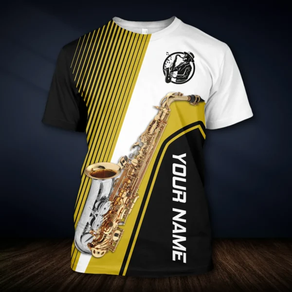 Personalisiertes Name Saxophon T-Shirt Personalized Name Saxophone T-Shirt MK 1.jpg