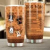 Hund Vater Hund Mutter Ernährung Fakten personalisierte Becher Dog Dad Dog Mom Nutrition Facts Personalized Tumbler mk41.jpg