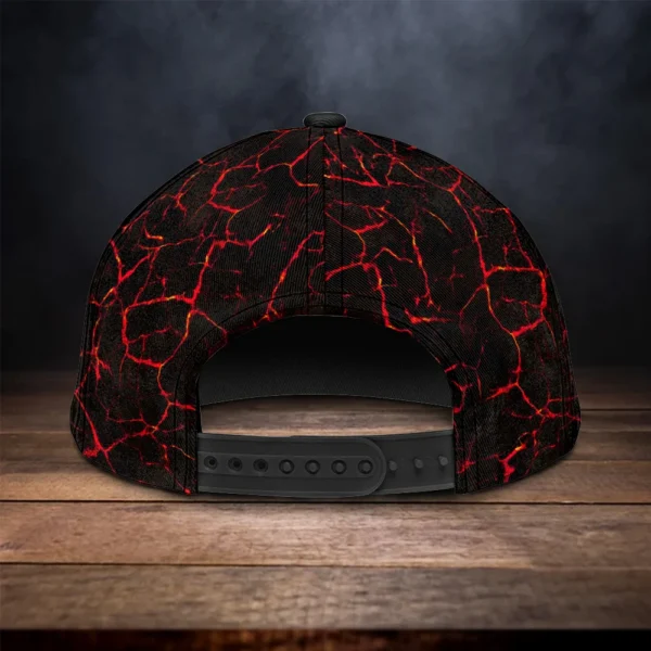 Coolste 3D Lava Schädel Klassische Mütze Multicolor Benutzerdefinierter Name Coolest 3D Lava Skull Classic Cap Multicolor Custom Name Mockup Preview 4.jpg