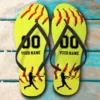 Benutzerdefinierte Softball Baseball Geschenk, Pitcher, Catcher, Batter Flip Flops Custom Softball Baseball Gift, Pitcher, Catcher, Batter Flip Flops mk3.jpg