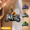 Personalisierte Motocross Biker Schlüsselanhänger, große Geschenkidee für Motor-Rennfahrer Personalized Motocross Biker Keychain, Great Gift Idea For Motor Racers ads.jpg