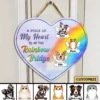Ich wünschte, die Regenbogenbrücke hätte Besuchszeiten Haustier Gedenkgeschenk personalisiert geformte Holztür Zeichen I Wish The Rainbow Bridge Had Visiting Hours Pet Memorial Gift Personalized Shaped Wooden Door Sign Mockup ADS.jpg