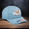 Hund Katze Jeans Muster personalisierte klassische Kappe, Geschenk für Tierliebhaber Dog Cat Jeans Pattern Personalized Classic Cap, Gift For Pet Lovers MK 2.jpg