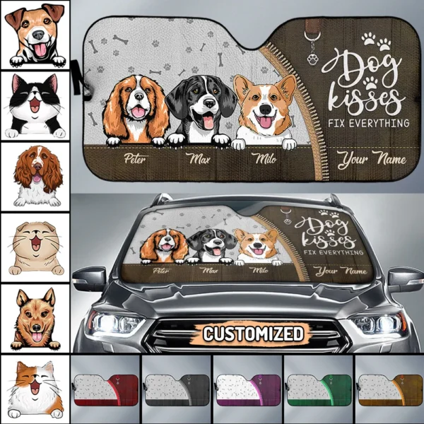 Life Is Better With Fur Babies Dog & Cat Personalized Auto Sunshade, Geschenk für Tierbesitzer, Tierliebhaber Life Is Better With Fur Babies Dog & Cat Personalized Auto Car Sunshade, Gift For Pet Owners, Pet Lovers Mockup Run Ad.jpg