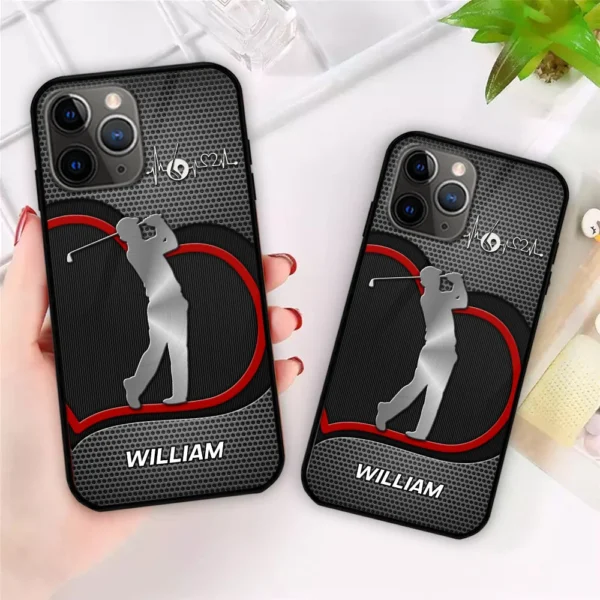 Golf Player Personalized Printed Metal Pattern Multicolor Phone Case Mockup 2.jpg