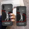 individuelle Bowling-Handyhülle Golf Player Personalized Printed Metal Pattern Multicolor Phone Case Mockup 4.jpg