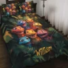 quilt bedding set Dinosaur's World - Personalized Gift For Dinosaur Lovers Quilt Bedding Set Mockup 2.jpg